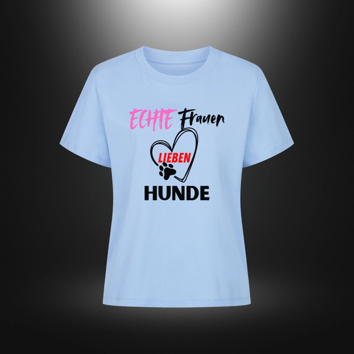 Premium Organic Shirt Women - ECHTE Frauen LIEBEN HUNDE