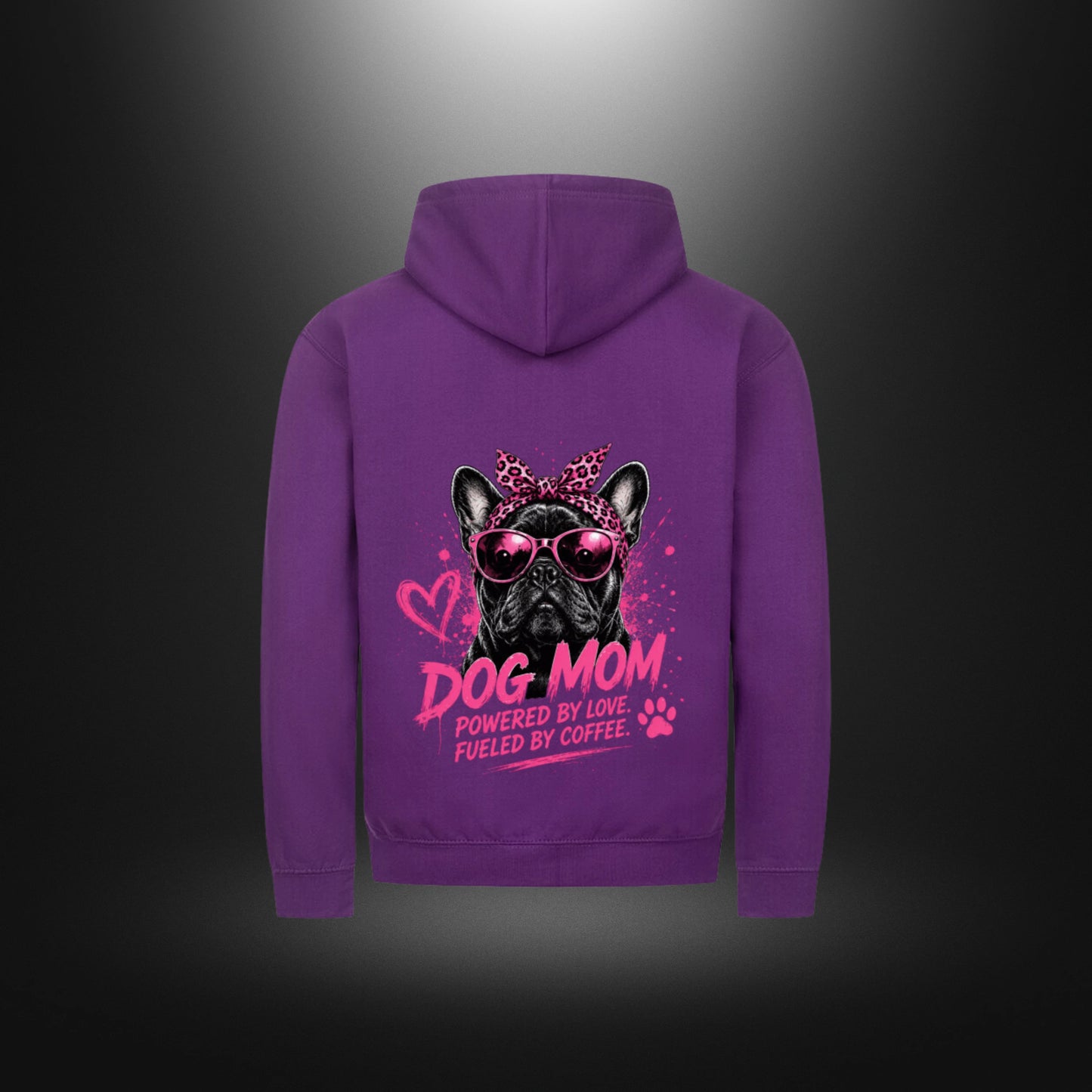 Classic Zipper Hoodie Unisex - DOG MOM Bull Dog