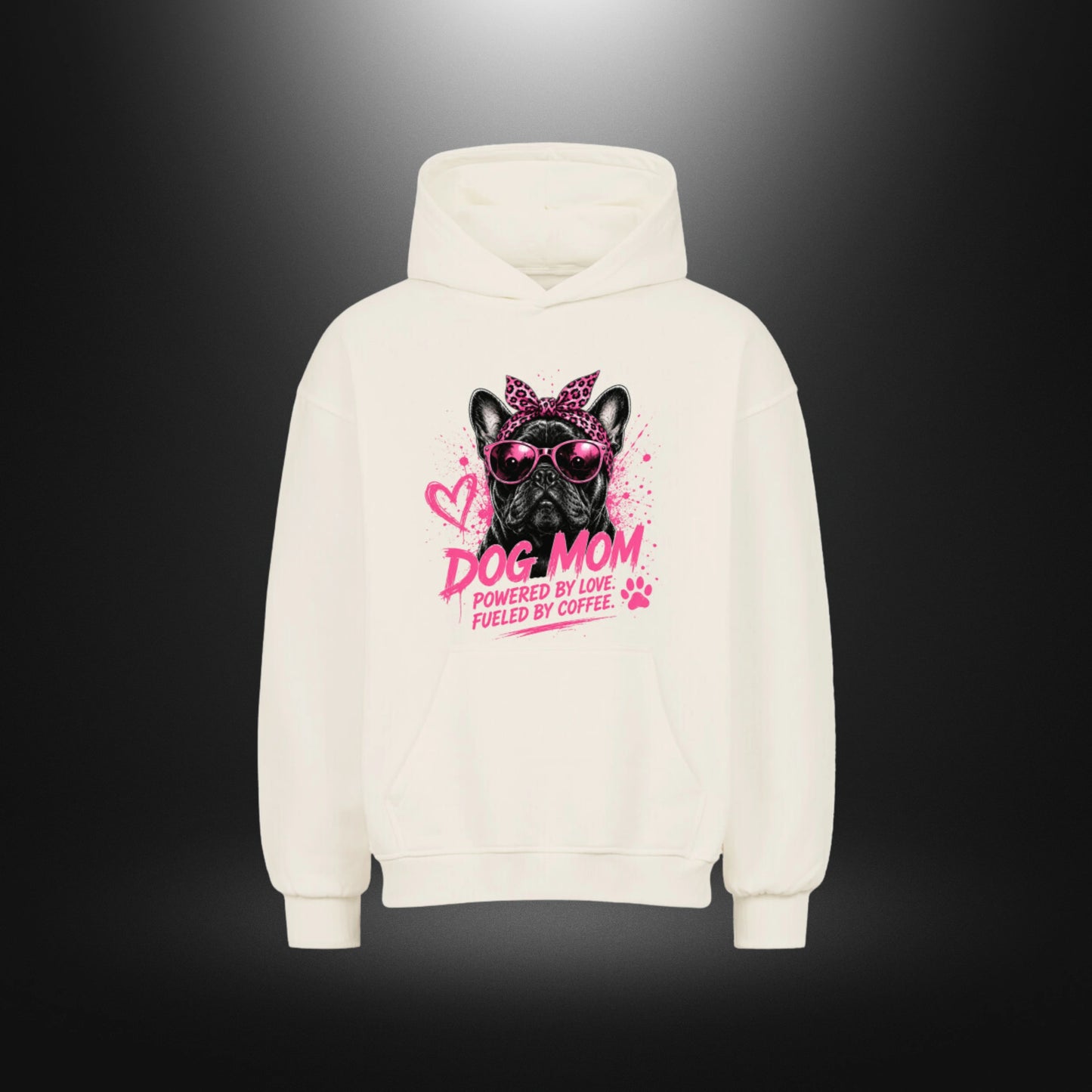 VACANCY Oversized Hoodie - DOG MOM Bull Dog