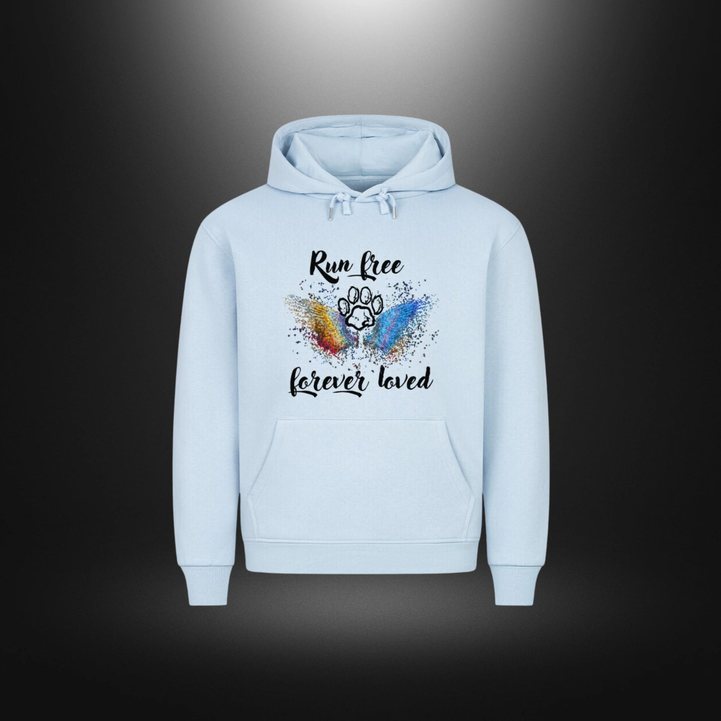 HigherBlanks Premium Hoodie - Run free forever loved Hund