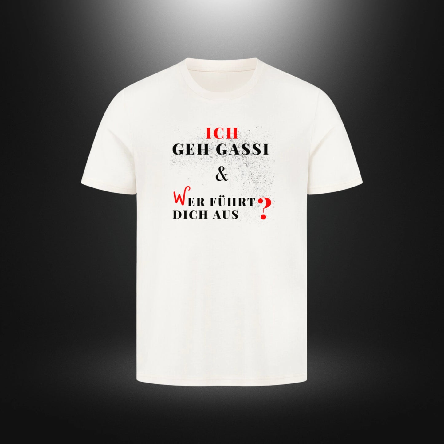 HigherBlanks Premium T-Shirt - ICH GEH GASSI & WER FÜHRT DICH AUS ?