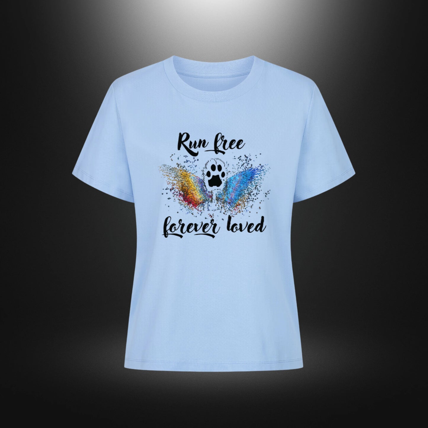 Premium Organic Shirt Women - Run free forever loved Katze