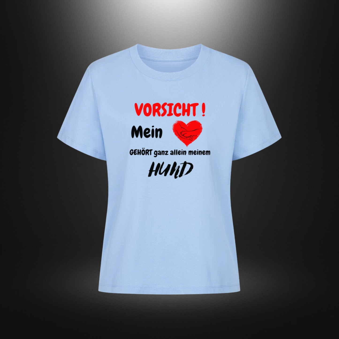 Premium Organic Shirt Women - VORSICHT ! Mein Herz GEHÖRT ganz allein meinem HUND