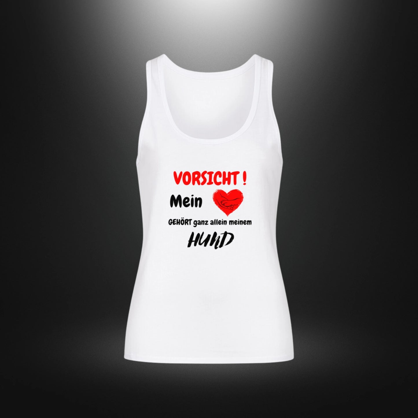 Premium Organic Tanktop Women - Vorsicht ! Mein Herz GEHÖRT ganz allein meinem HUND