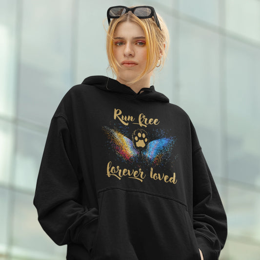 VACANCY Oversized Hoodie - Run free forever loved Katze