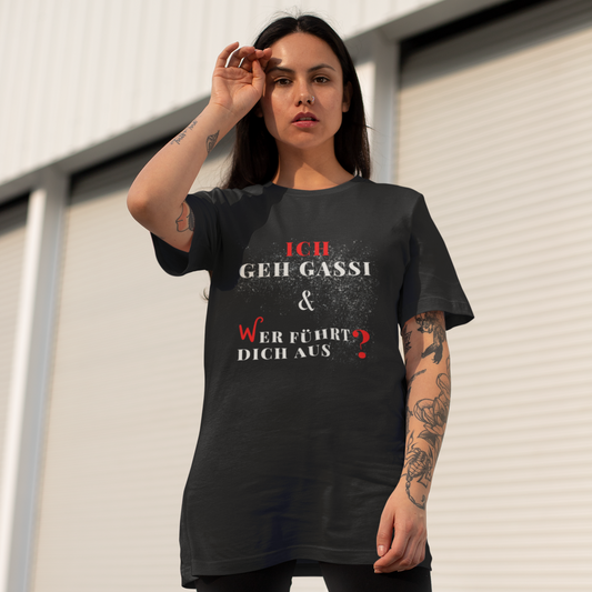 VACANCY Oversized Shirt - ICH GEH GASSI & WER FÜHRT DICH AUS ?