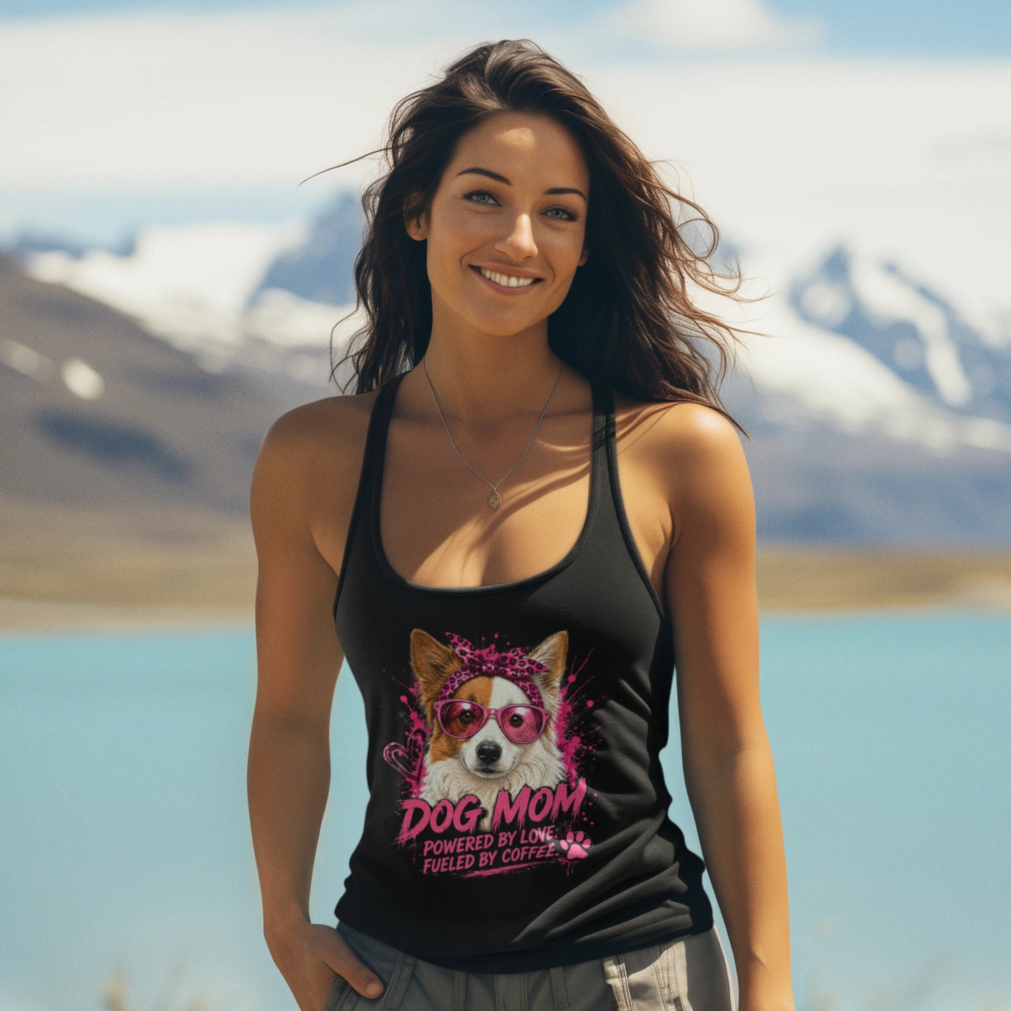 Classic Tanktop Women - DOG MOM Border