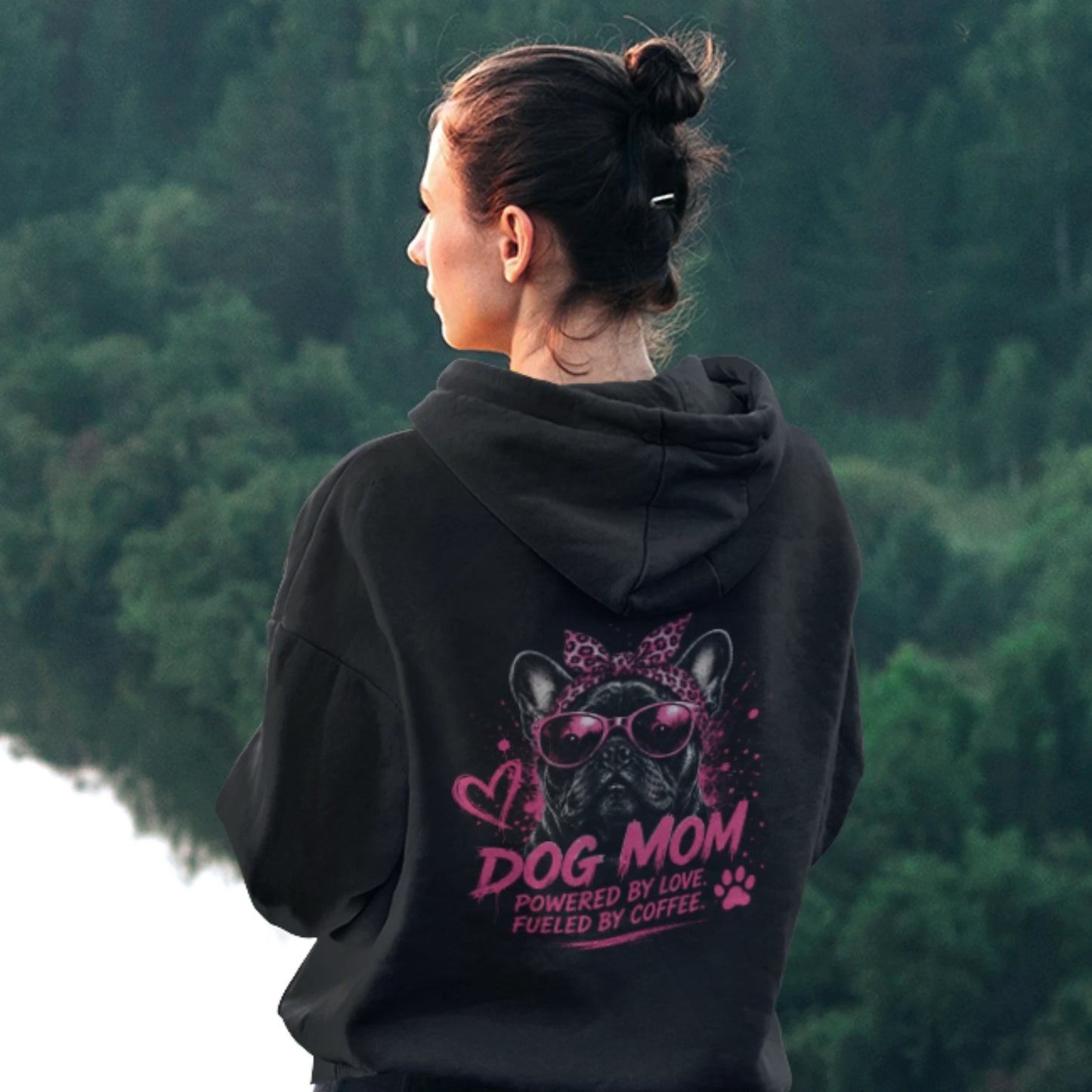 Classic Zipper Hoodie Unisex - DOG MOM Bull Dog