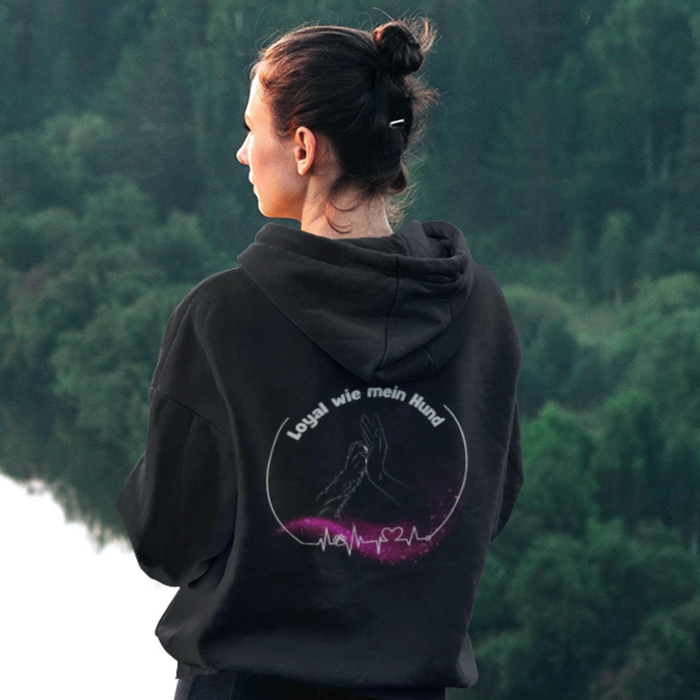 Classic Zipper Hoodie Unisex - Loyal wie mein Hund