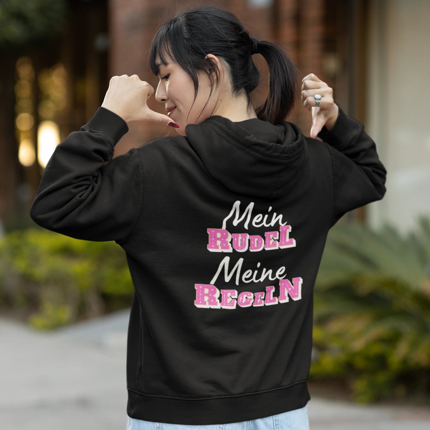 Classic Zipper Hoodie Unisex - Mein RUDEL Meine REGELN
