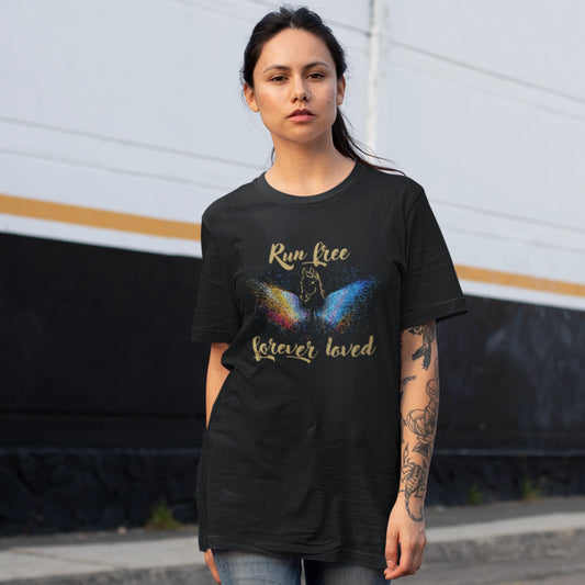 VACANCY Oversized Shirt - Run free forever loved Pferd
