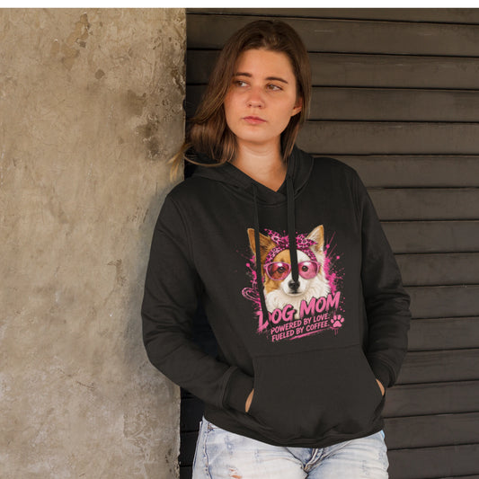 HigherBlanks Premium Hoodie - DOG MOM Border
