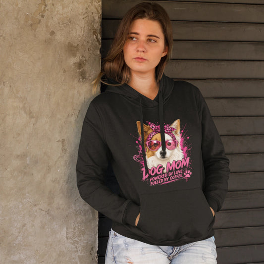 HigherBlanks Premium Hoodie - DOG MOM Border