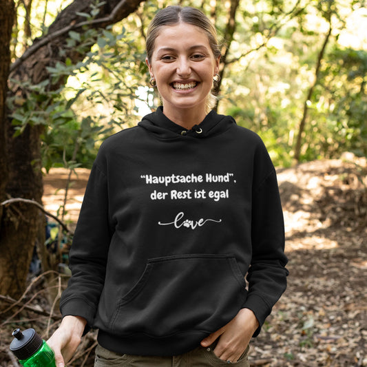HigherBlanks Premium Hoodie - Hauptsache Hund, der Rest ist egal love