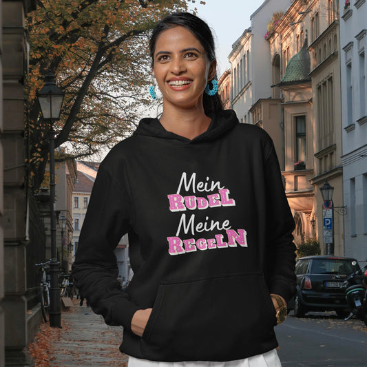 HigherBlanks Premium Hoodie - Mein RUDEL Meine REGELN W