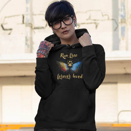 HigherBlanks Premium Hoodie - Run free forever loved Katze