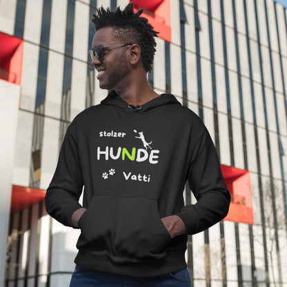 HigherBlanks Premium Hoodie - stolzer HUNDE Vatti