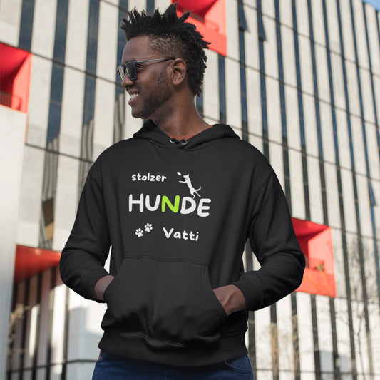 HigherBlanks Premium Hoodie - stolzer HUNDE Vatti