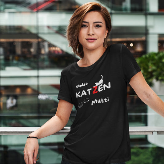 Premium Organic Shirt Women - stolze KATZEN Mutti