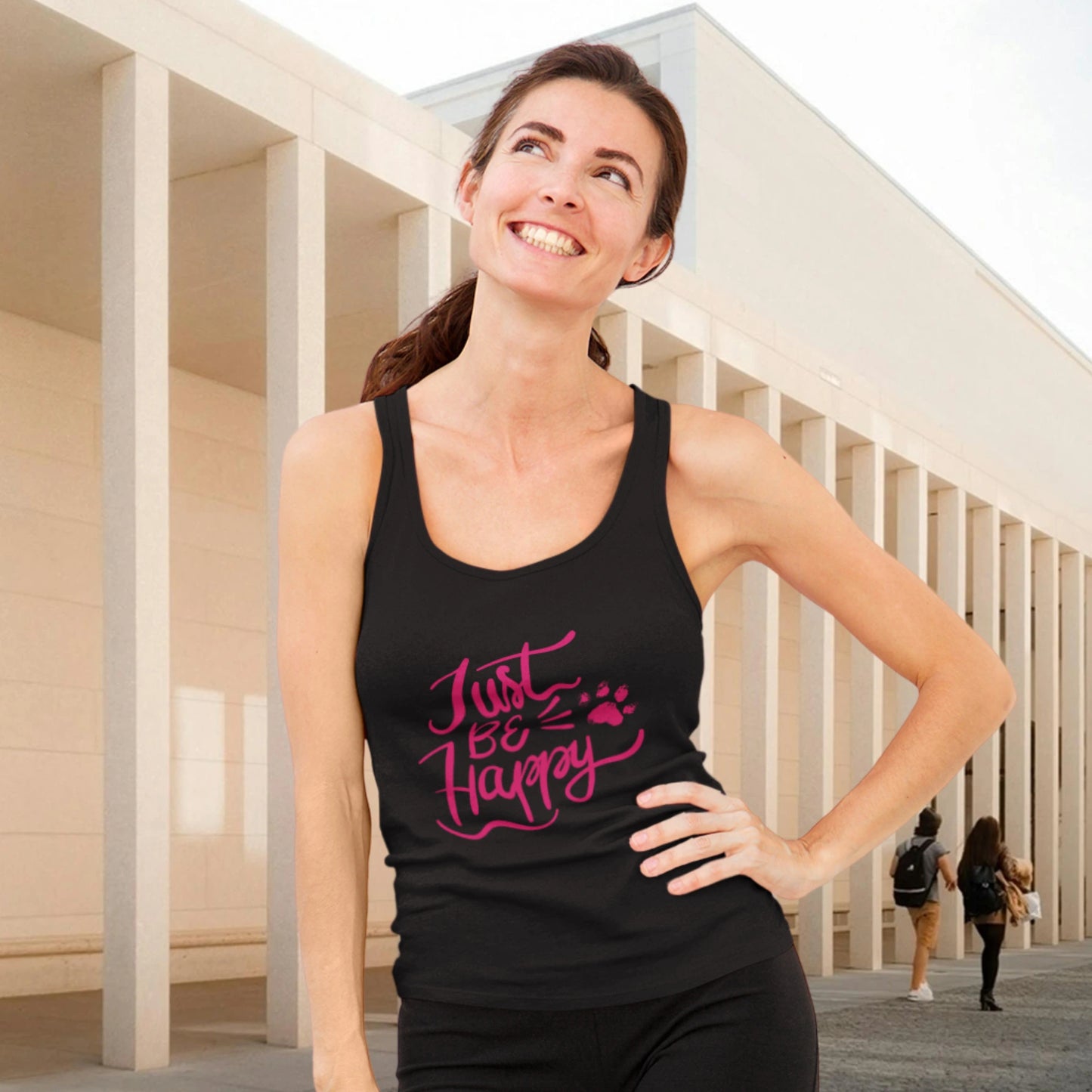 Premium Organic Tanktop Women - Just BE Happy