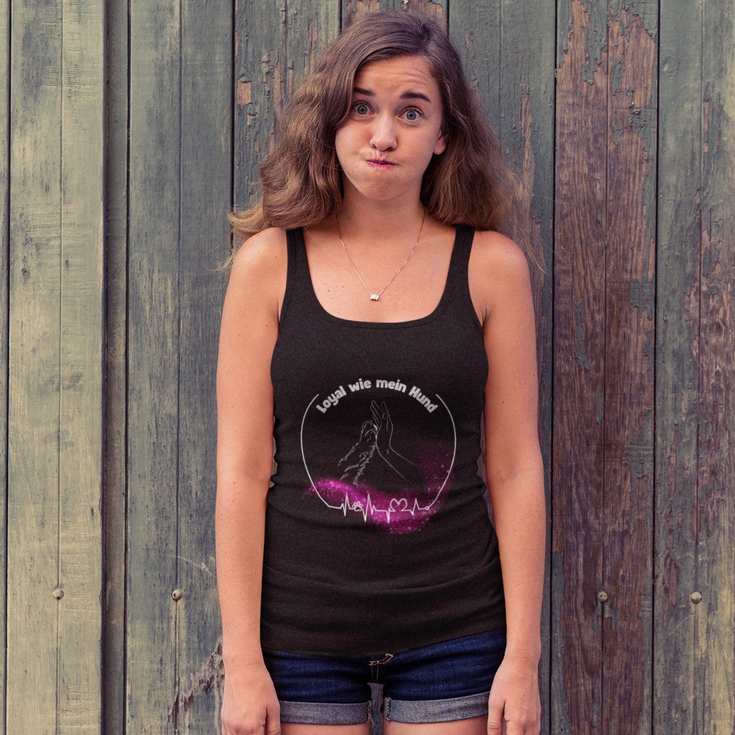 Premium Organic Tanktop Women - Loyal wie mein Hund