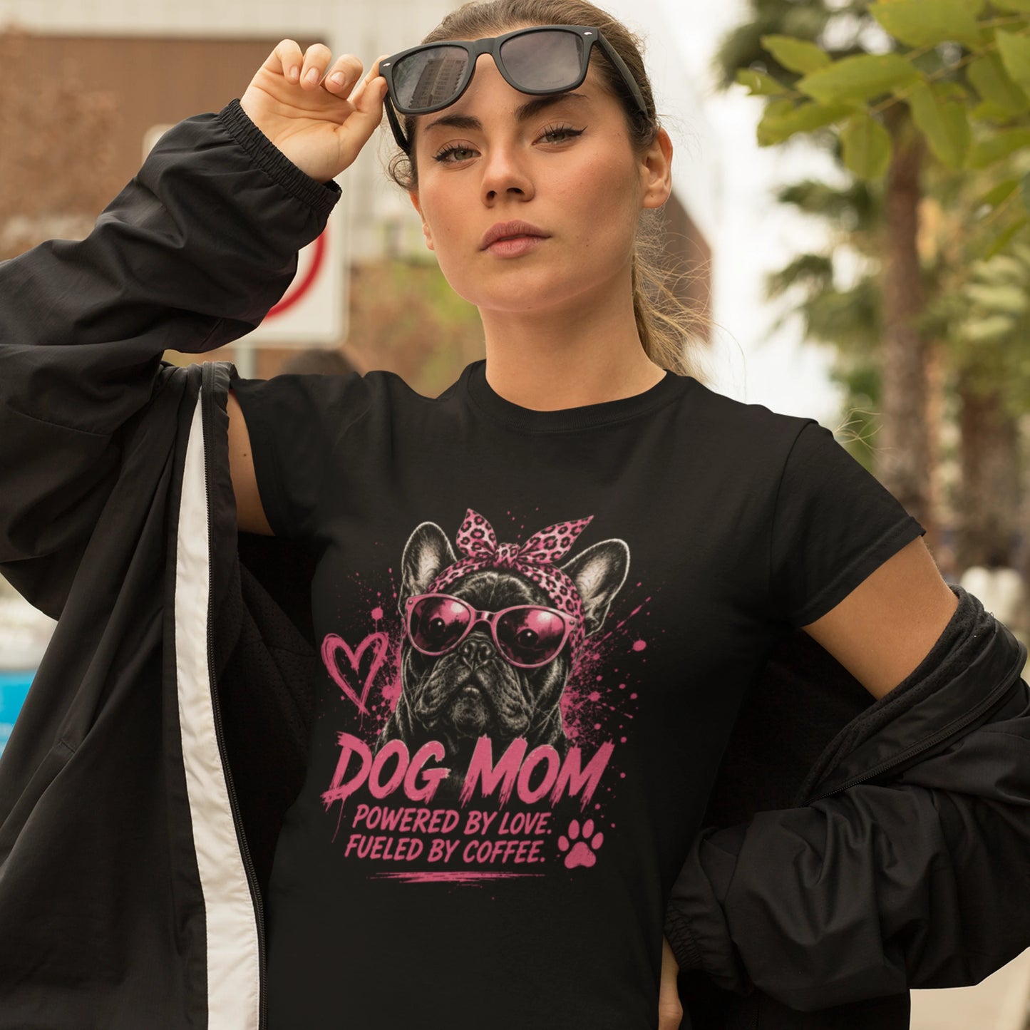 Sport T-Shirt Women - DOG MOM Bull Dog