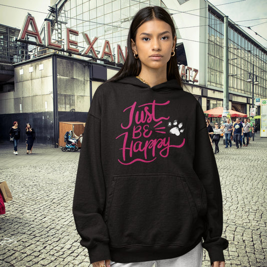 VACANCY Oversized Hoodie - Just BE Happy