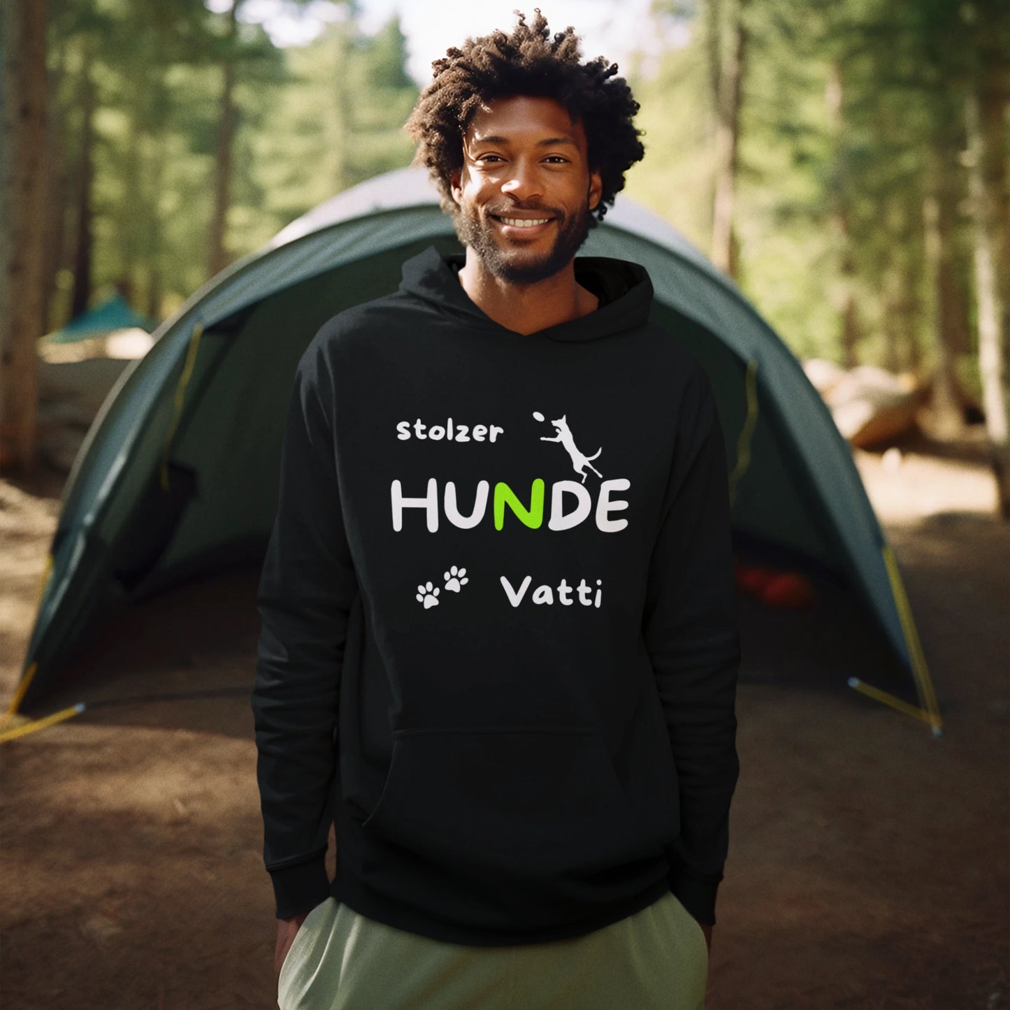 VACANCY Oversized Hoodie - stolzer HUNDE Vatti