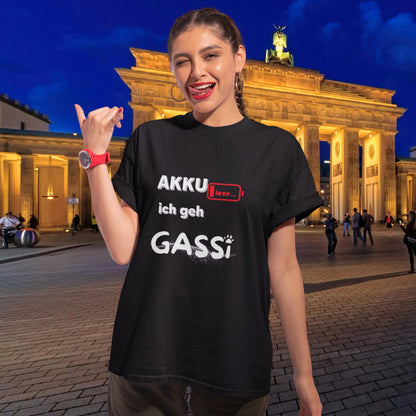 VACANCY Oversized Shirt - AKKU leer ich geh GASSi