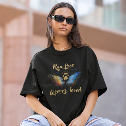 VACANCY Oversized Shirt - Run free forever loved Katze