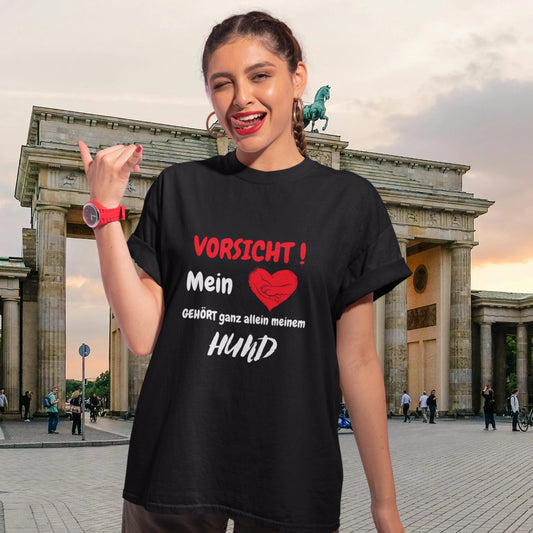 VACANCY Oversized Shirt - VORSICHT !Mein Herz GEHÖRT ganz allein meinem HUND