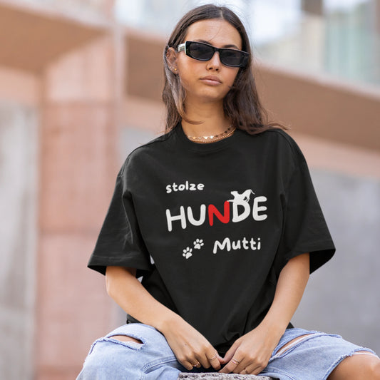 VACANCY Oversized Shirt - stolze HUNDE Mutti