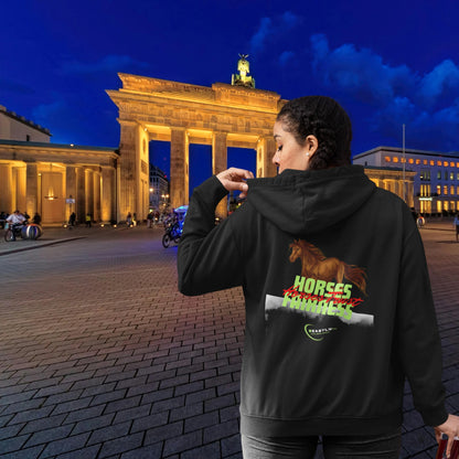 VACANCY Oversized Zipper Hoodie - Beastlychic Marke - HORSES FAIRNESS