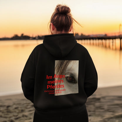 VACANCY Oversized Zipper Hoodie - Im Auge meines Pferdes