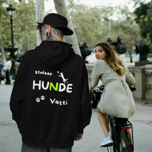 VACANCY Oversized Zipper Hoodie - stolzer HUNDE Vatti