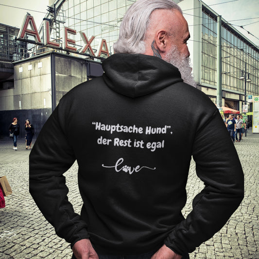 Classic Zipper Hoodie Unisex - Hauptsache Hund, der Rest ist egal love