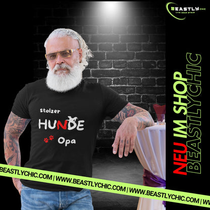 HigherBlanks Premium T-Shirt - stolzer HUNDE Opa