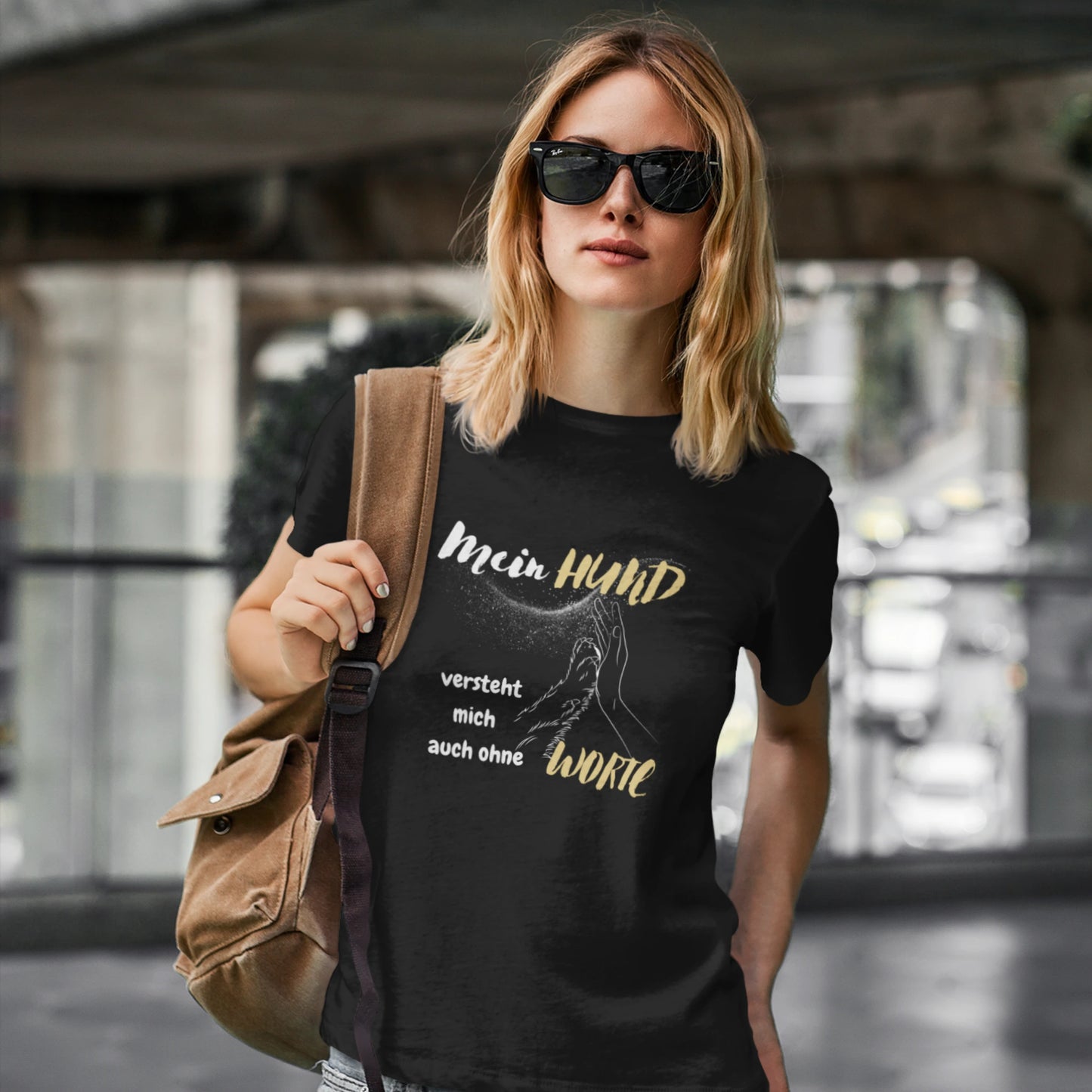 Premium Organic Shirt Women - Mein HUND versteht mich auch ohne WORTE