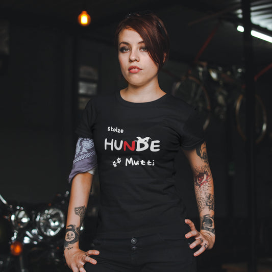 Premium Organic Shirt Women - stolze HUNDE Mutti