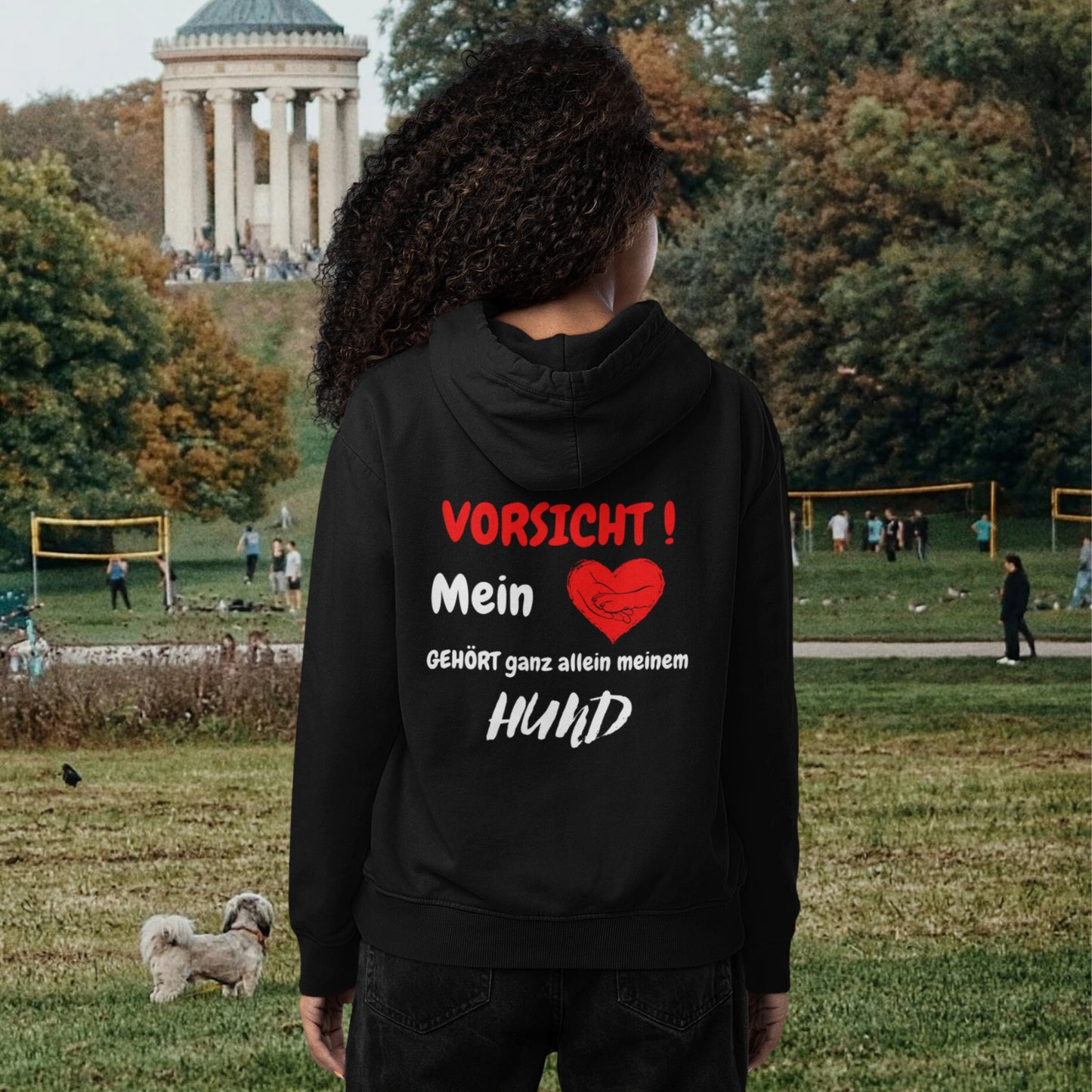 VACANCY Oversized Hoodie - VORSICHT ! Mein Herz GEHÖRT ganz allein meinem HUND