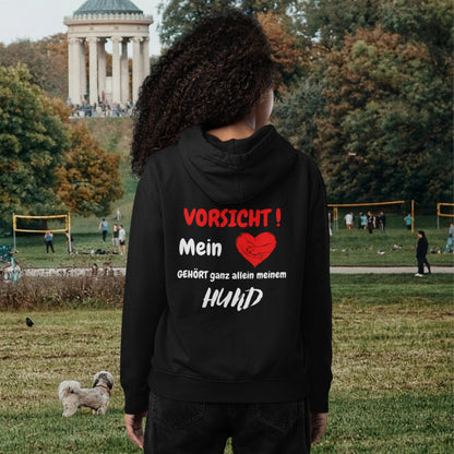 VACANCY Oversized Hoodie - VORSICHT ! Mein Herz GEHÖRT ganz allein meinem HUND