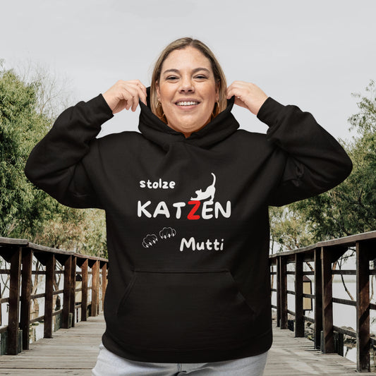 HigherBlanks Premium Hoodie - stolze KATZEN Mutti