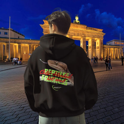 VACANCY Oversized Zipper Hoodie - Beastlychic Marke - REPTILES FAIRNESS