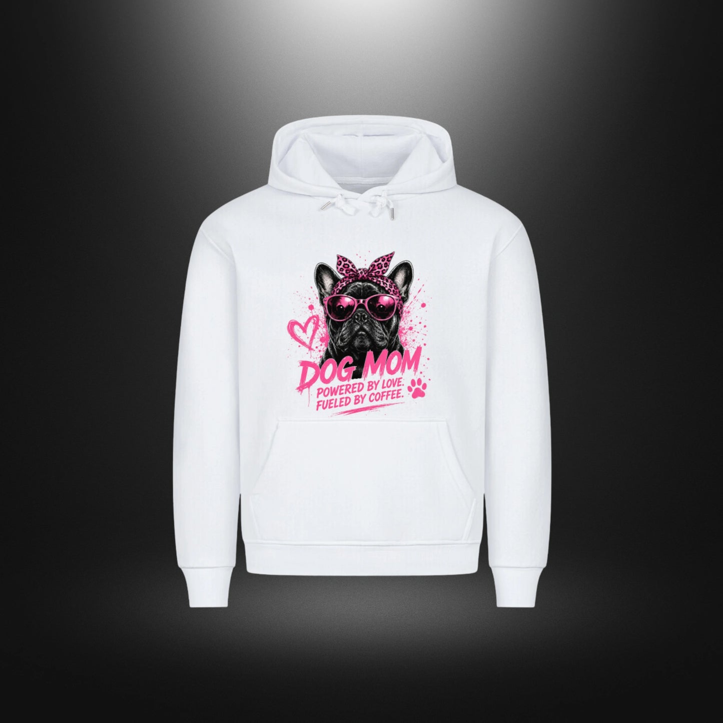 HigherBlanks Premium Hoodie - DOG MOM Bull Dog