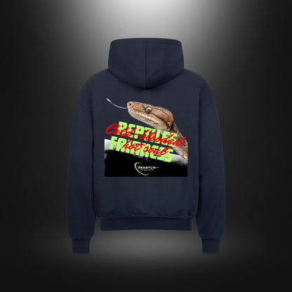 VACANCY Oversized Zipper Hoodie - Beastlychic Marke - REPTILES FAIRNESS