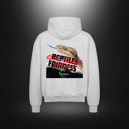 VACANCY Oversized Zipper Hoodie - Beastlychic Marke - REPTILES FAIRNESS