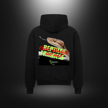 VACANCY Oversized Zipper Hoodie - Beastlychic Marke - REPTILES FAIRNESS
