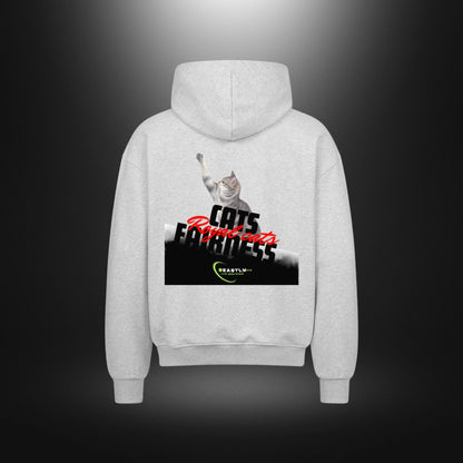 VACANCY Oversized Zipper Hoodie - Beastlychic Marke - CATS FAIRNESS