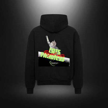 VACANCY Oversized Zipper Hoodie - Beastlychic Marke - CATS FAIRNESS