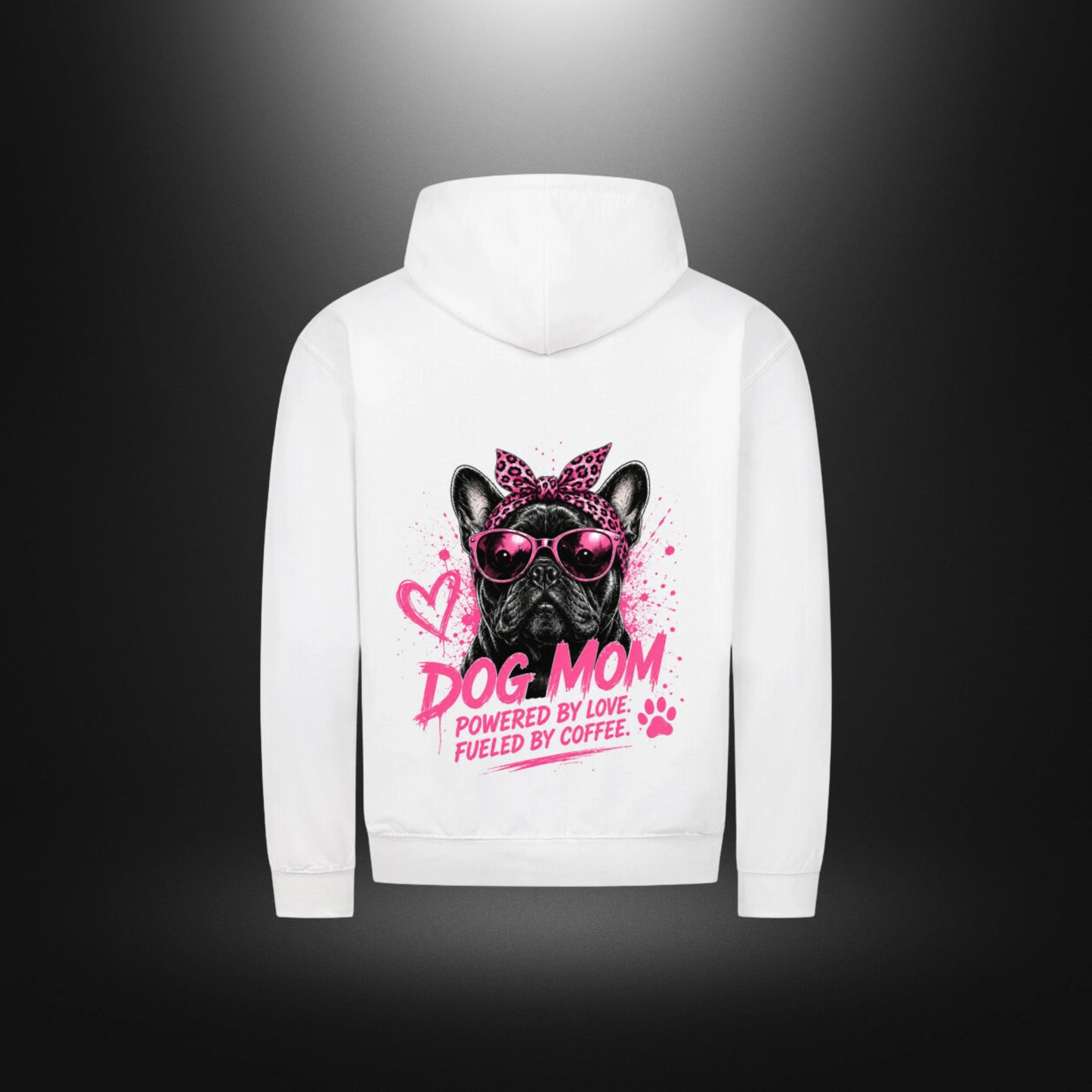 Classic Zipper Hoodie Unisex - DOG MOM Bull Dog